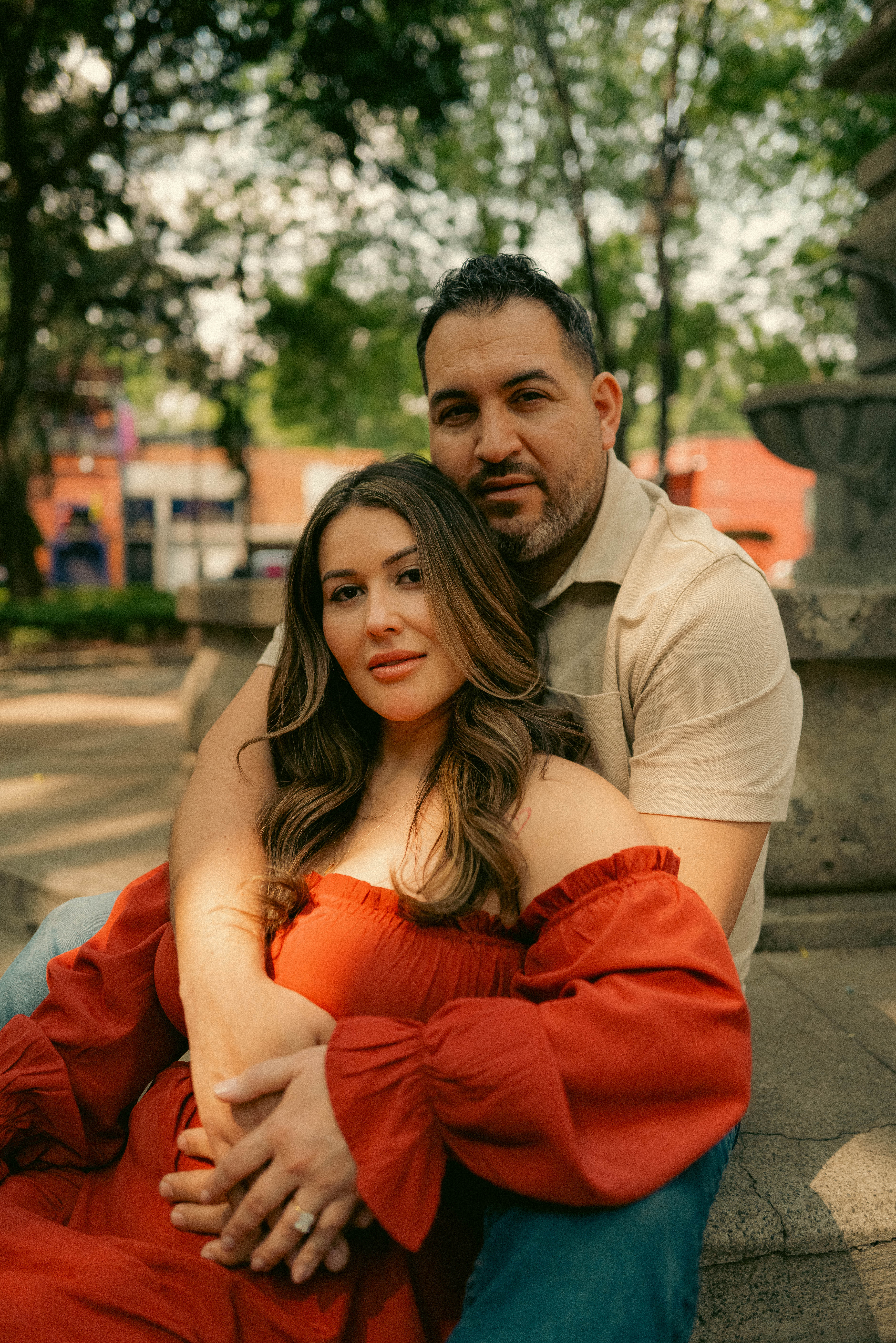Couple photo in Napa light