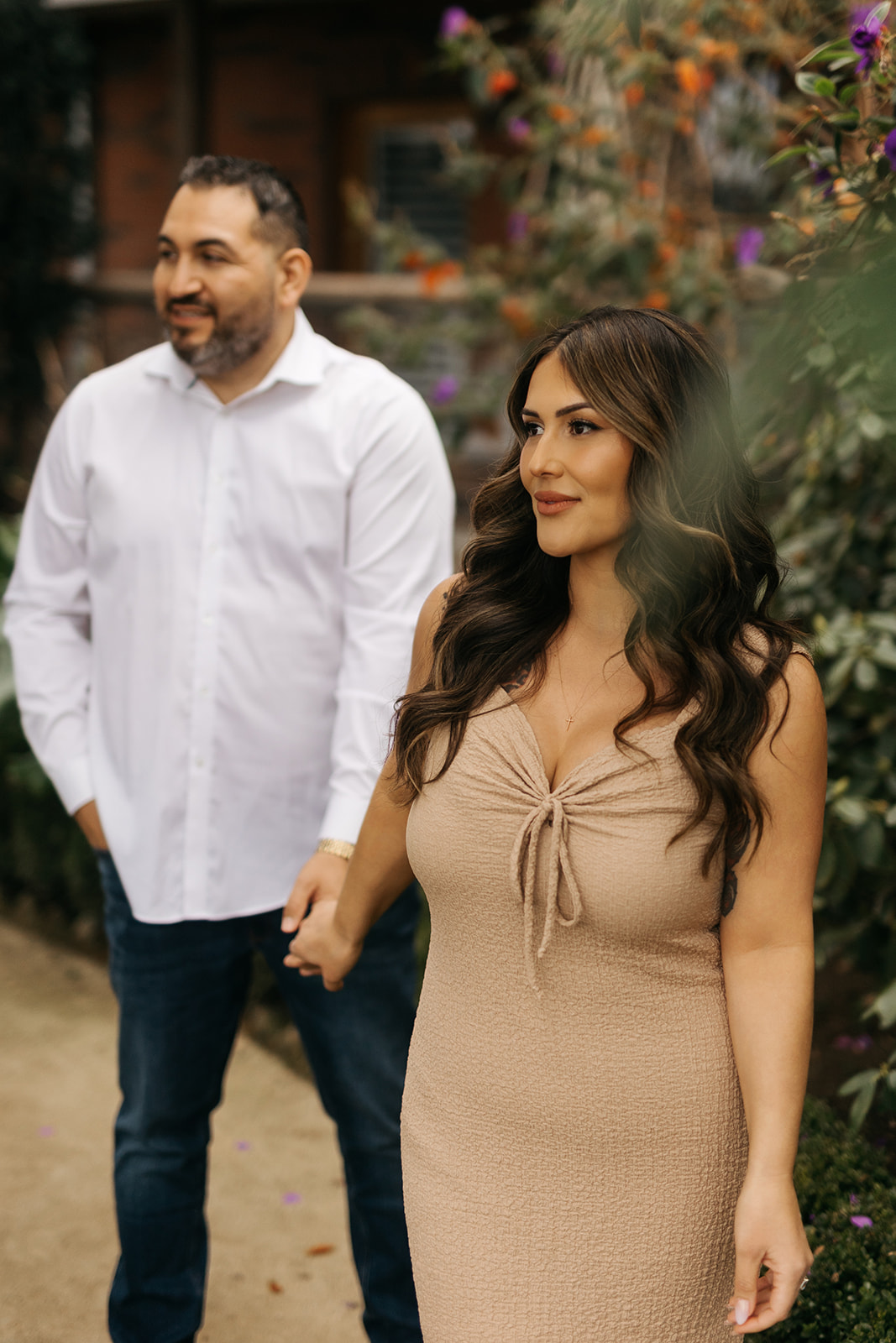 Hector and Bianca smiling together